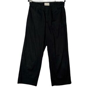 Everlane Black Organic Cotton Straight Leg Pants Womens 8